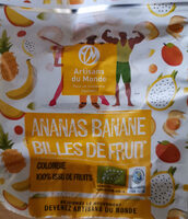 Billes de fruits ananas banane