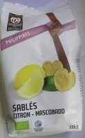 Sablés citron - Mascobado