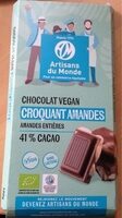 Chocolat vegan croquant amandes