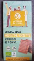 Chocolat vegan noisette éclats de nougatine