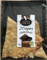 2 crêpes fourrées au chocolat