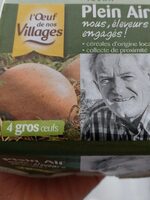 Gros oeufs de poules élevées en plein air
