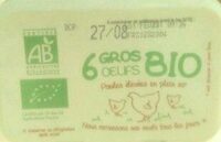 6 Gros Oeufs Bio Pleins Air