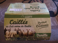 Caillés au lait entier de brebis, Vanille