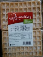 Gaufres flash poudrées aux oeufs frais