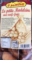 La petite madeleine aux oeufs frais