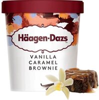 Vanilla caramel brownie ice cream