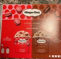 Mini cup macaron duo fraise chocolat