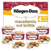 4 Minipots de glace - Macadamia Nut Brittle