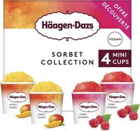 Sorbets framboise et mangue