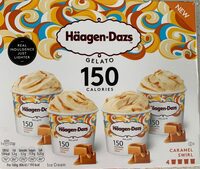Caramel swirl gelato