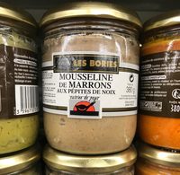 Mousseline de marron au pepite de noix