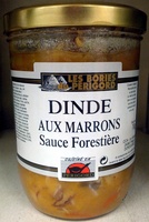 Dinde aux marrons sauce forestière