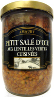 Petit Salé d'Oie Aux Lentilles Vertes Cuisinées