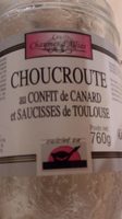 Choucroute au confit de canard et saucisses de Toulouse