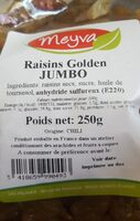 Raisins golden jumbo