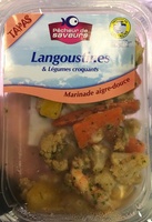 Tapas Langoustines & Légumes croquants marinade Aigre-douce