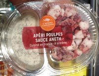 Apéri poulpes sauce aneth