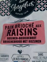 Pain brioché aux raisins