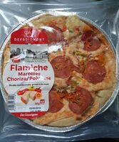 Flamiche maroilles chorizo poivrons