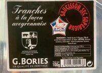 Tranches saucisson