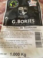 Saucisse de toulouse
