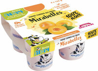 Yaourts fermiers aux fruits Mirabelles 100% Alsace