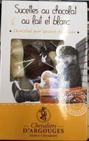 Sucettes au chocolat au lait et blanc