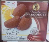 Tuiles Chocolat au Lait aux Éclats de Citron