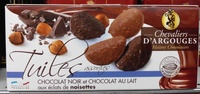 Tuiles assorties chocolat noir et chocolat au lait