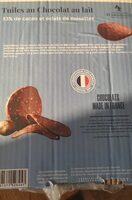 Tuiles au chocolat au lait