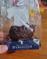 Œuf en chocolat noir 70% de cacao aux pépites de framboise