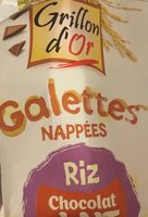 Galettes nappées riz chocolat au lait