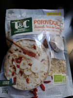 Porridge banane nous de coco goji