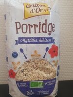 Porridge myrtilles hibiscus