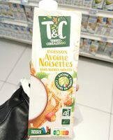 Boisson avoine noisettes sans sucres ajoutés