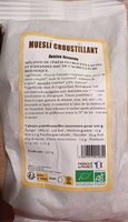 Muesli croustillant avoine amande