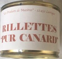Rillettes pur canard