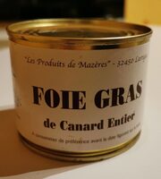 FOIE GRAS de Canard Entier
