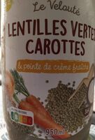 Velouté lentilles vertes carottes