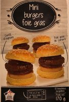 Mini burgers foie gras