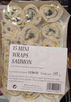 15 Mini Wraps Saumon