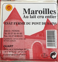 Maroilles au lait cru entier (quart)