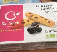Madeleine longues aux raisins