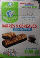 Barre 5 céréales chocolat noir
