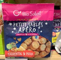 Petits sablés apero emmental pizza