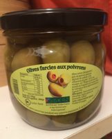 Olive farcies aux poivrons