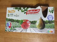 Gourdes de purée de fruits pomme et pomme-poire