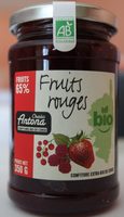 Confiture extra bio de fruits rouges
