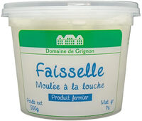 Faisselle moulee a la louche